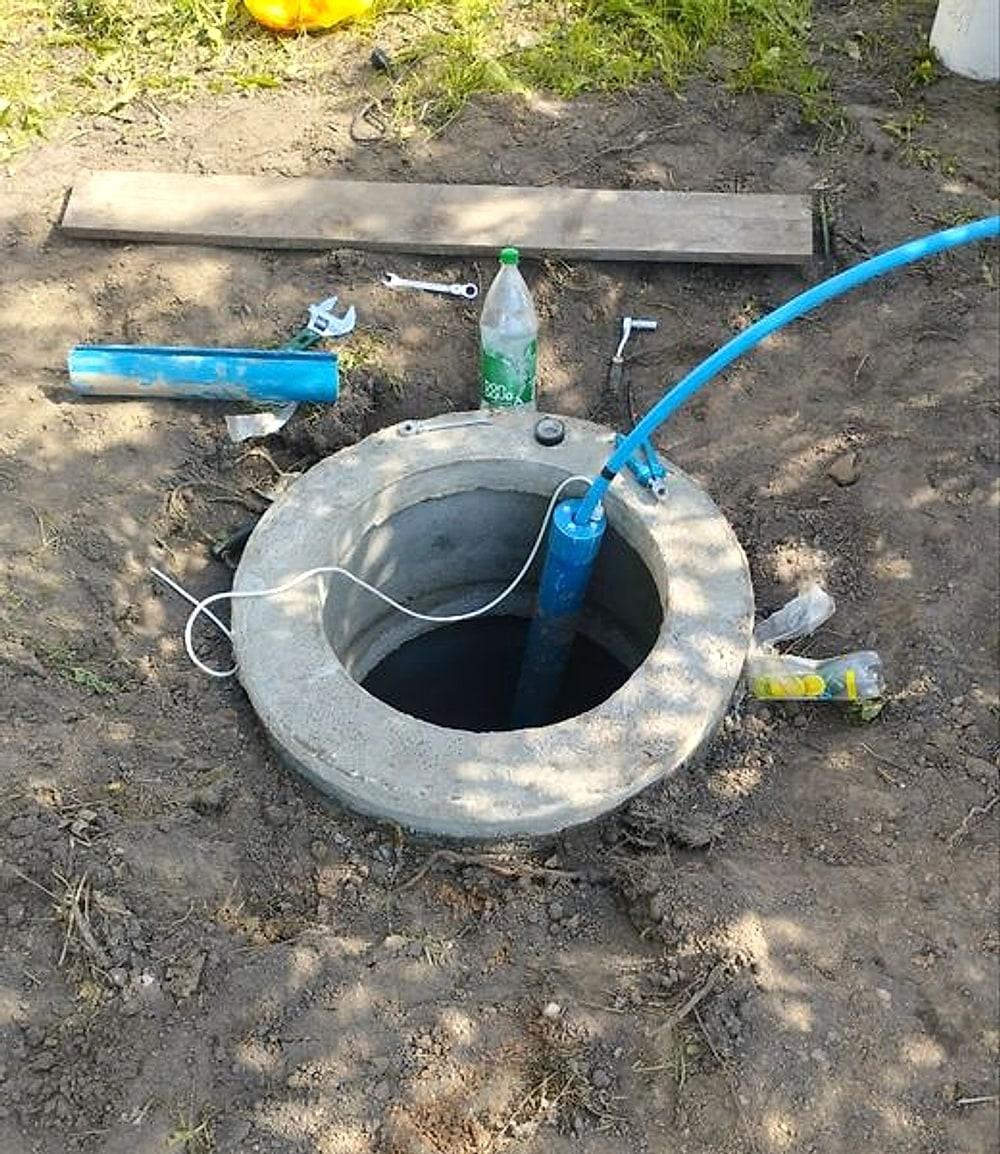 Установка дренажного колодца